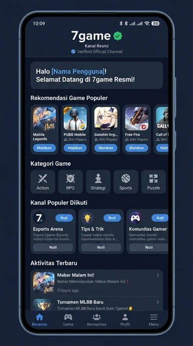 Halaman Resmi 7game untuk Pengguna Android Indonesia