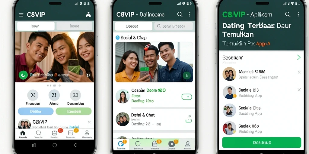 Tampilan antarmuka C8VIP yang modern dan user-friendly.