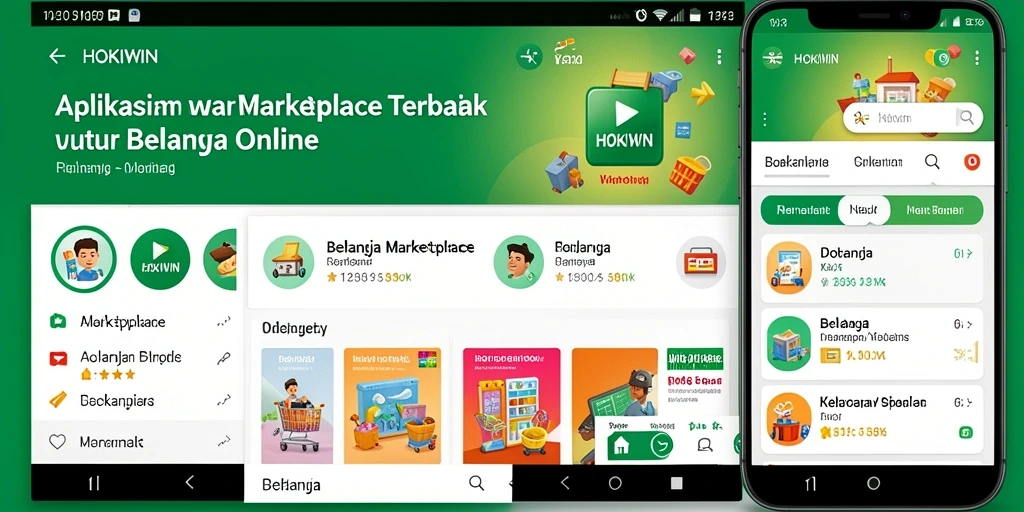 Screenshot antarmuka HOKIWIN menampilkan kemudahan berbelanja online.
