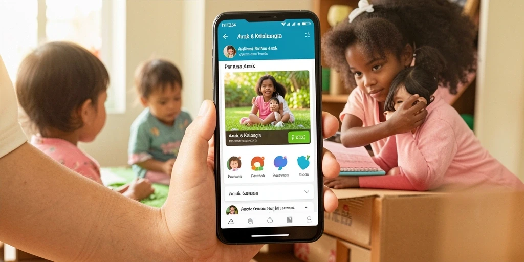 Antarmuka user-friendly yang memudahkan pemantauan anak.