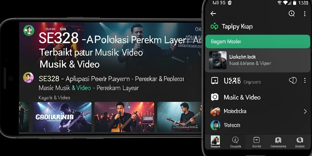 Antarmuka intuitif SE328 saat merekam layar.